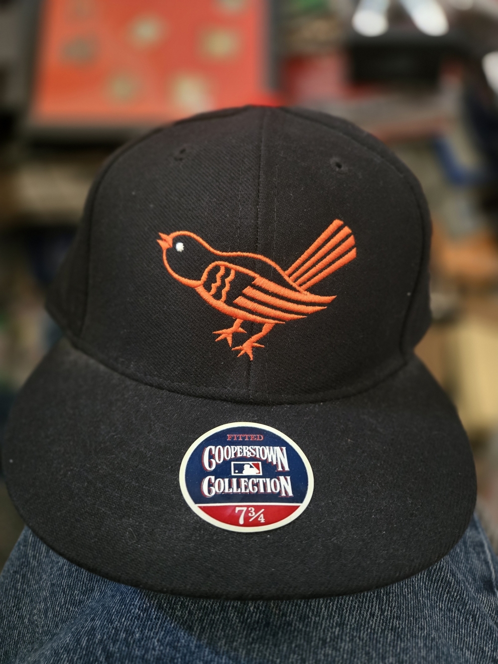 Cooperstown Collection Black Fitted Cap 1964 Baltimore Orioles 7 3/4